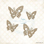 Чипборд Blue Fern StudiOs-TatteRed Butterflies