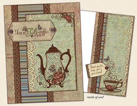 Набір акрилових штампів HOTP - Fancy a Cuppa Stamps, розмір 14,6x21,6 см