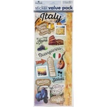 Наліпки від Paper House - Italy Cardstock Stickers, Італія, 2 аркуші 12X33 см