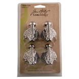Металлические ножки для комодов и коробочек Tim Holtz - Ideaology - Foundations Box Feet, 4 штуки