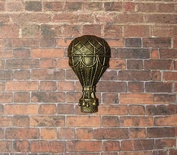 Пластикова прикраса Повітряна куля під метал E.В.A., 4x2,2см