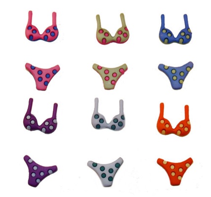 Набір декоративних ґудзиків Dress It Up - Bikinis