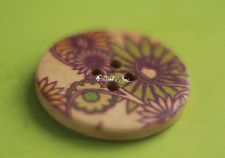 Пуговицы с рисунком, 1 шт