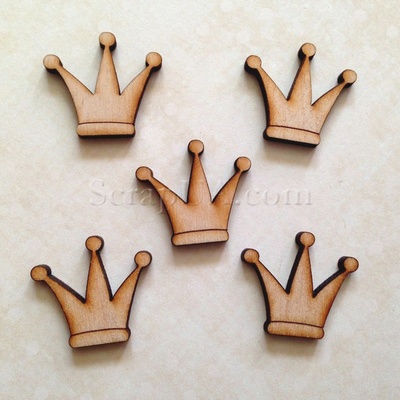 Деревʼяна фігурка WOOD-006 - Корона, 1 штука