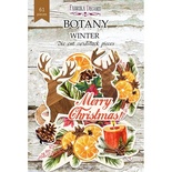 Набір висічок для скрапбукінгу, колекція Botany winter, 61 шт., ТМ Фабрика Декору