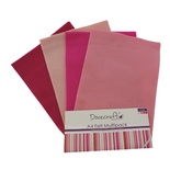 Набор отрезков фетра от Dovecraft - Felt Multiple Pack - Pinks, 8 шт.