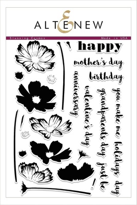 Набір штампів від Altenew - Stunning Cosmos Stamp Set