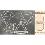 Набір чіпбордів Кристали 2 #375 color_Milk, ТМ Фабрика Декору