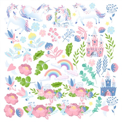 Аркуш з карточками для вирізання Believe in miracle, ТМ Фабрика Декору