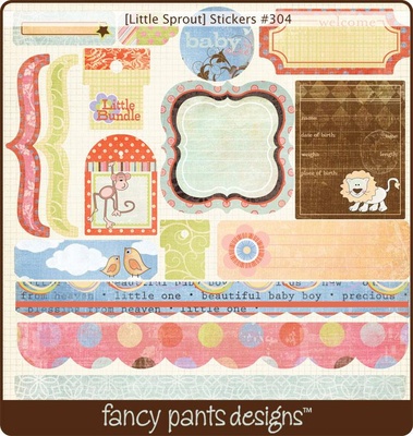 Наліпки Fancy Pants - Little Sprout