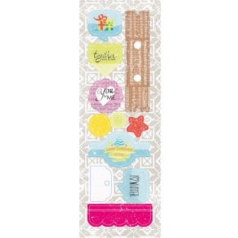 Аркуш висічок від Lemon Owl - Cozy Winter, Die Cuts #01EN, 10x30 см, 403120