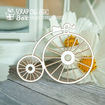 Чипборд ScrapBox - ретро велосипед Ho-049
