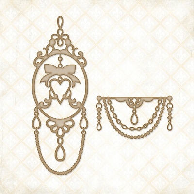 Чипборд Blue Fern Studios - Royal Page Baubles