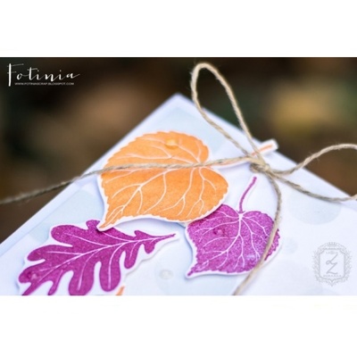 Акриловый штамп Lesia Zgharda FL092 Листочки, набор из 2 штампов