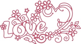 Ніж для вирубки Garden Of Love від Cheery Lynn Designs