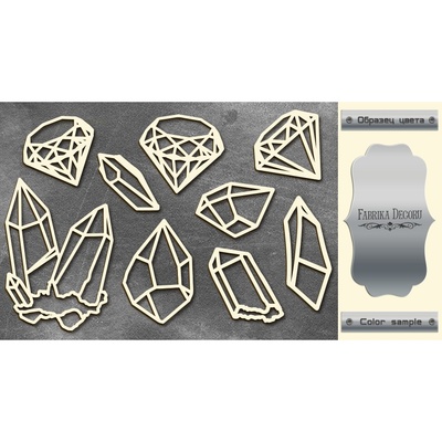 Чипборд Фабрика Декору - Brilliant 2, колір срібло