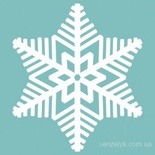 Чипборд від Вензелик - Сніжинка 4, розмір: 62x54 мм