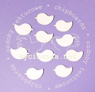 Чипборд від Wycianka - Пташенята, 10 шт.