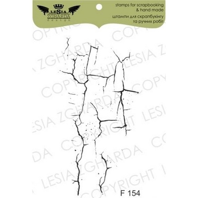 Акриловый штамп Lesia Zgharda F154 Кракелюр малий, размер 3х5,7 см