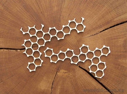 Чипборд від WOODchic - "Набір Гексагональна сітка "