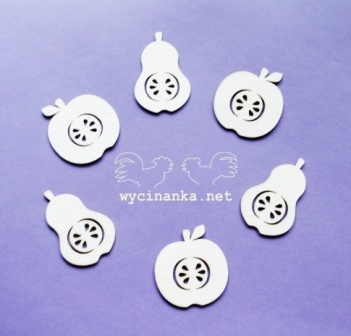 Чипборд від Wycianka - Яблука і груші, 6 шт.