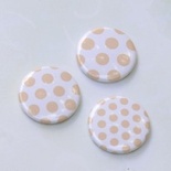 Набір фішок від ТМ Бумага Марака - Рожеві горошки №1, рожевий на білому, 3шт., f30