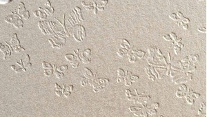 Дизайнерський картон з тисненнями у мітки Astrosilver Astrosilver farfalle, 30x30 см, білий, 220 г/м², 1 шт.