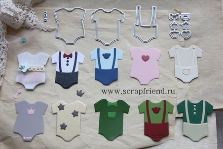 Набір ножів для вирубки від Scrapfriend - Конструктор Бодики