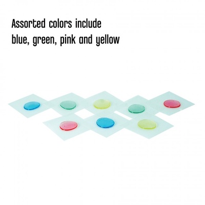 Клейові краплі Tombow Adhesive Dots, кольорові, на окремих аркушах, 9,5 мм, 100