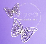 Чипборд від Wycinanka - Метелики, 7x5 i 8x10