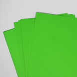 Двосторонній аркуш паперу, зелений колір, розмір 19,5*21,4, 120 гри/м.к