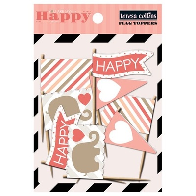 Прапорці Teresa Collins Designs - You Are My Happy - Flag Toppers