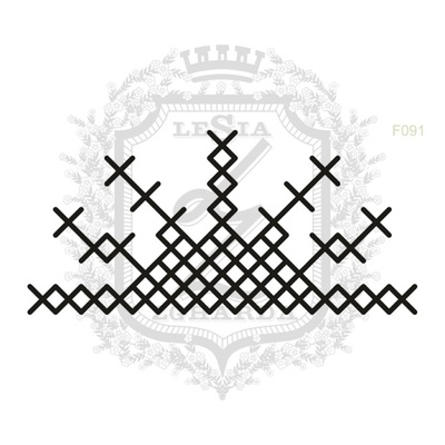 Акриловий штамп Lesia Zgharda F091 Вишите сонце, розмір 7.5x3.5см