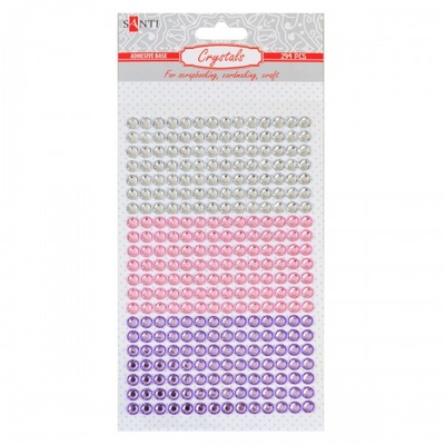 Набір перлин Santi на клейовій основі Shades of Pink, 6 мм, 294 шт., ТМ Santi