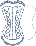 Лезвие Corset w/Angel Wing от Cheery Lynn Designs