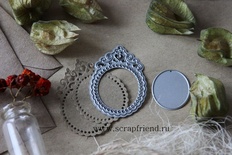 Набор ножей для вырубки от  Scrapfriend - Рамочка-медальон и овал, 3,5х5,2см, 2,5х3см