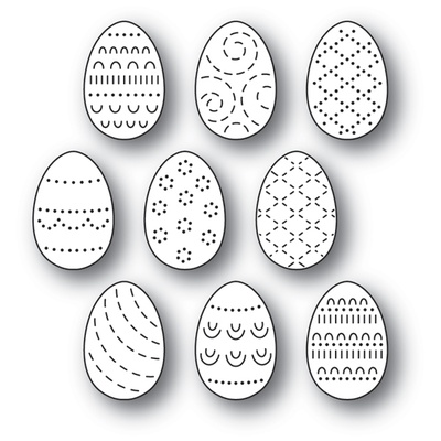 Нож от Poppystamps - Folk Decorated Eggs