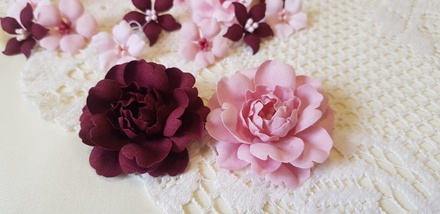 Набір квітів з тканини (18 шт.)