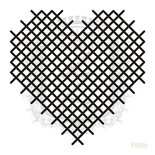 Акриловий штамп Lesia Zgharda F092b Вишите сердечко, розмір 6.5x6.5см