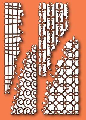 Ніж для вирубки від Memory Box - Distressed Addington Collage