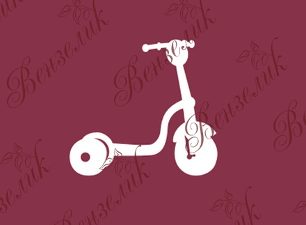 Чипборд від Вензелик - Самокат, розмір: 26x28 мм