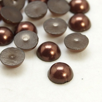 Напівперлинки CoconutBrown, 4x2м, колір коричневий, 50 шт.