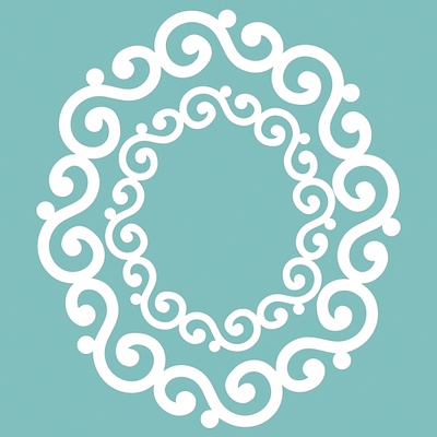 Чипборд від Вензелик - Набір рамок 09, розмір: 64*74 мм