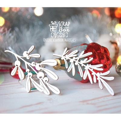 Чипборд ScrapBox - Дві декоративні гілки Hf-226