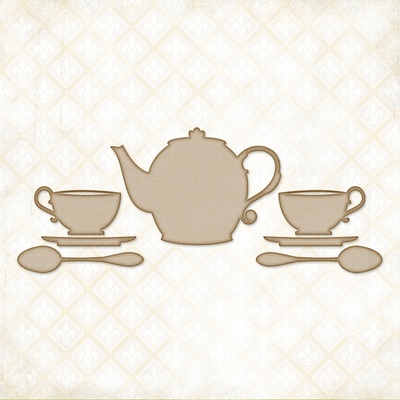 Чипборд Blue Fern StudiOs-Tea with Ginger