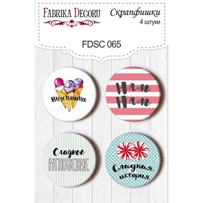Набір скрап-фішок від ТМ Фабрика Декору з 4 шт. FDSC065