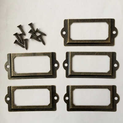 Рамки металлические декоративные от ScrapBerry's , 7 на 3,2 см, Бронза, 5 шт