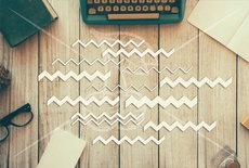 Чипборд від TM "Черешня" - Down street, дизайн: Ірина Музалевська - Шеврони, 18x12см