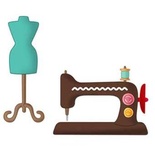 Ніж для вирубки CottageCutz - Sewing Machine, 10x10 см, колекція My Little Shoebox