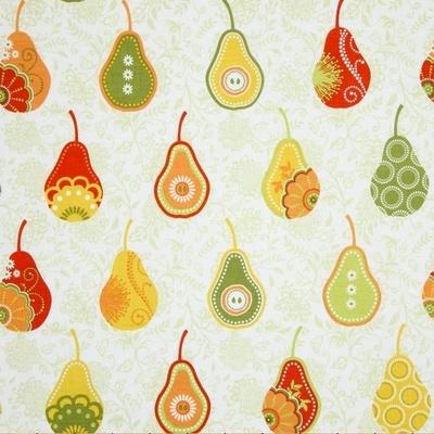 Ткань 100% хлопок - Груши узор, 45х55 см